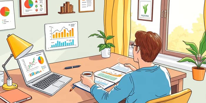 Crie uma rotina de revisão semanal das finanças